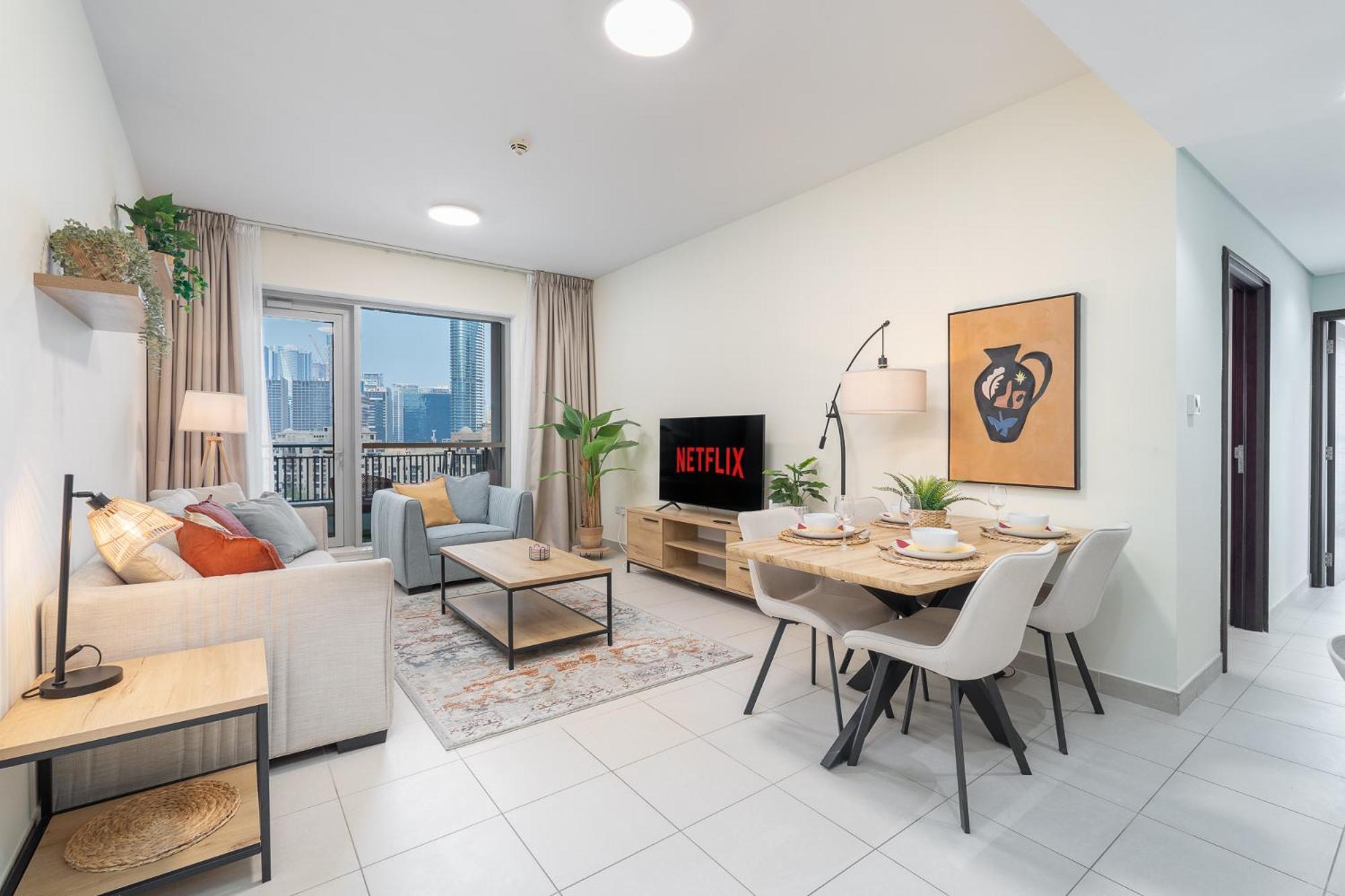 Apartment Boulevard 2 Br- Burj Khalifa-dubai Mall- Pool-gym